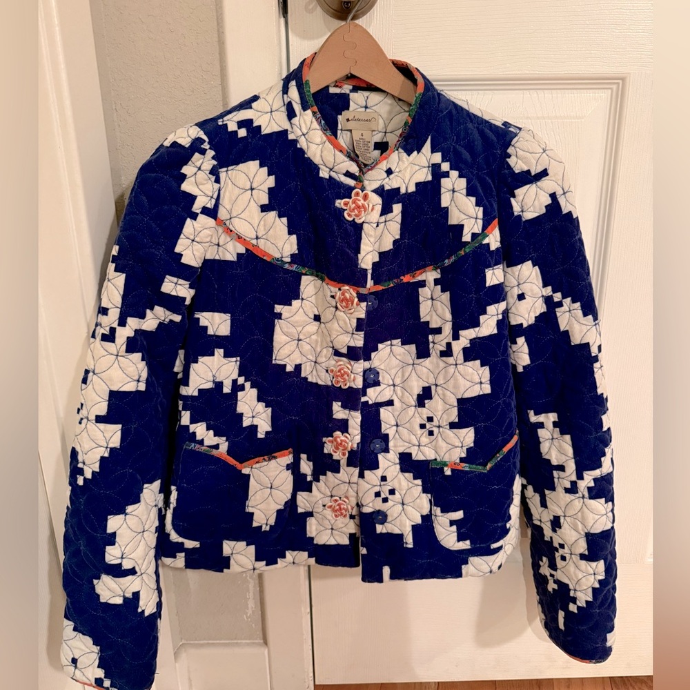 Anthropologie Elevenses quilted jacket